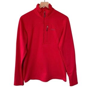 Patagonia Men’s R1 Pullover 1/4 Zip Fleece Base Layer Sweater Red Size Medium